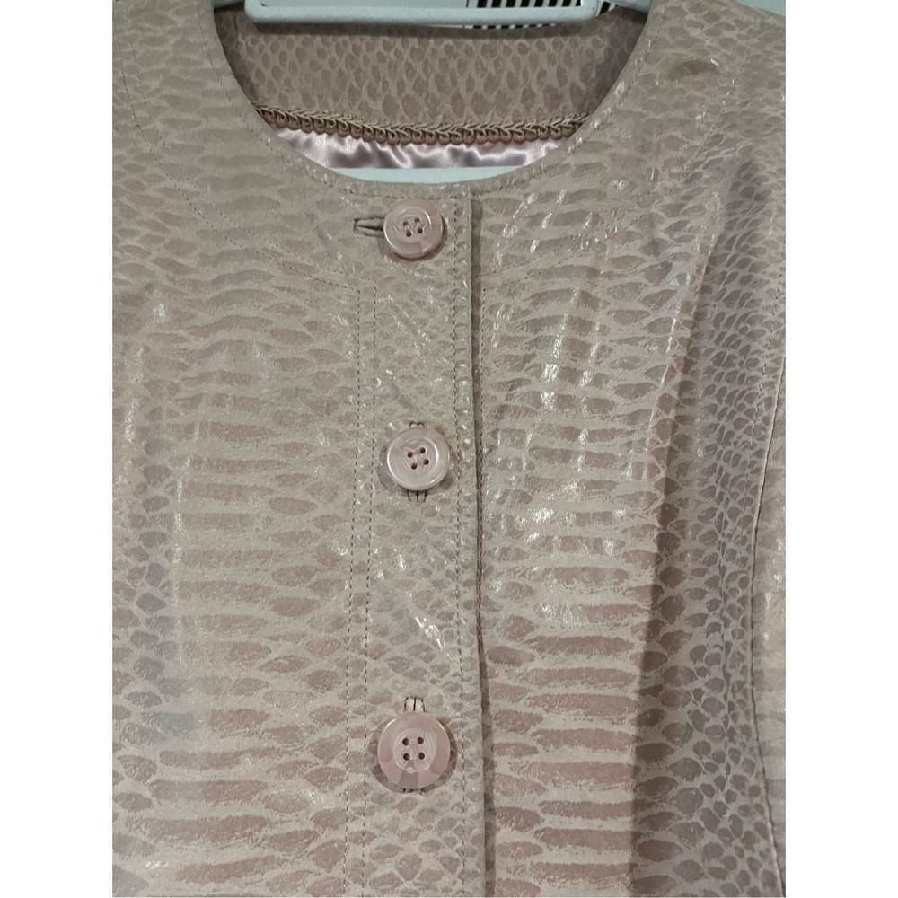 pink  Leather Jacket buttons. Bradley Bayou - Picture 15 of 16